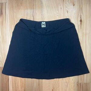 Missoni Y2K/90s/VTG Lana Wool Black Micro Mini Skirt Pull On Size 12